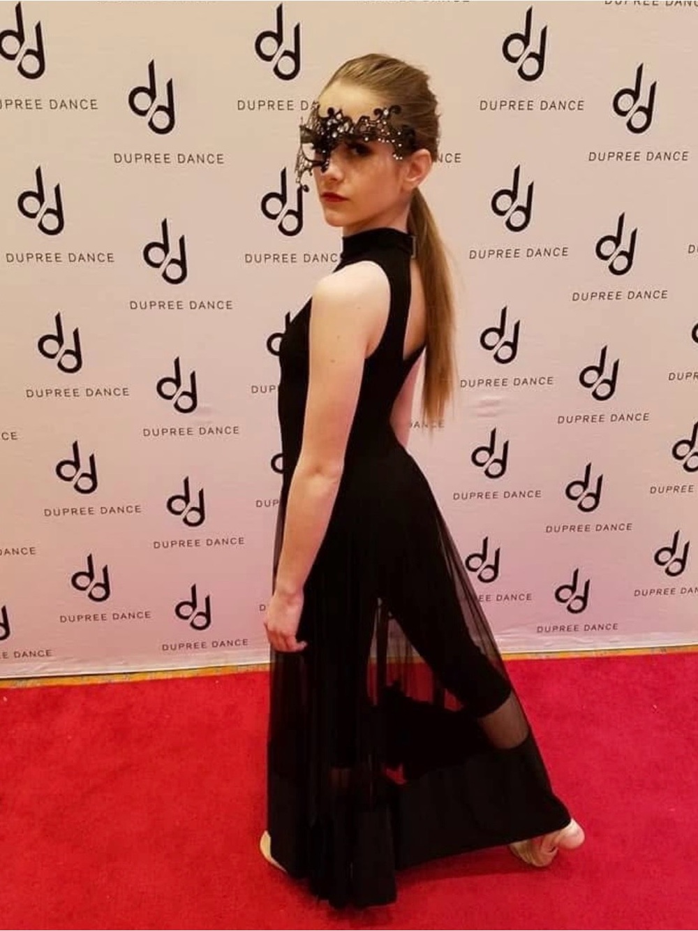 Elegant Black Maxi Dress with Sheer Panel